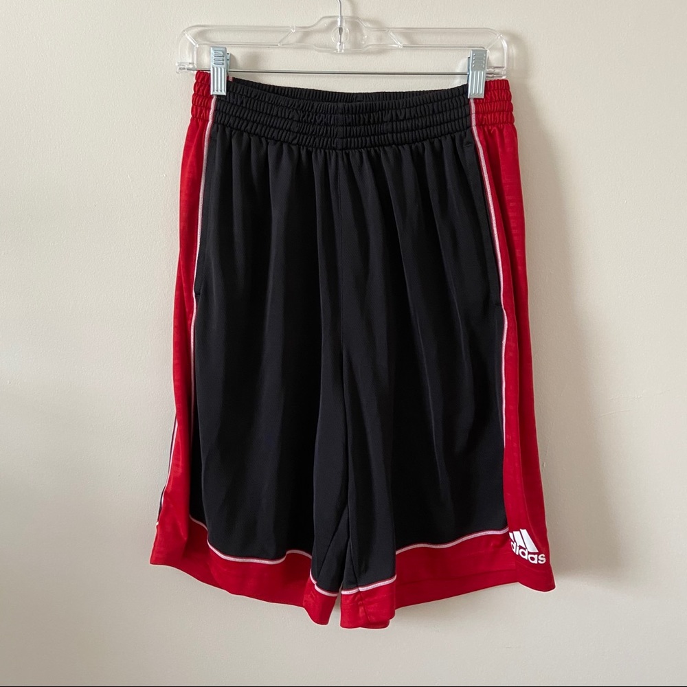 COPY - Adidas Red and Black Basketball Shorts
